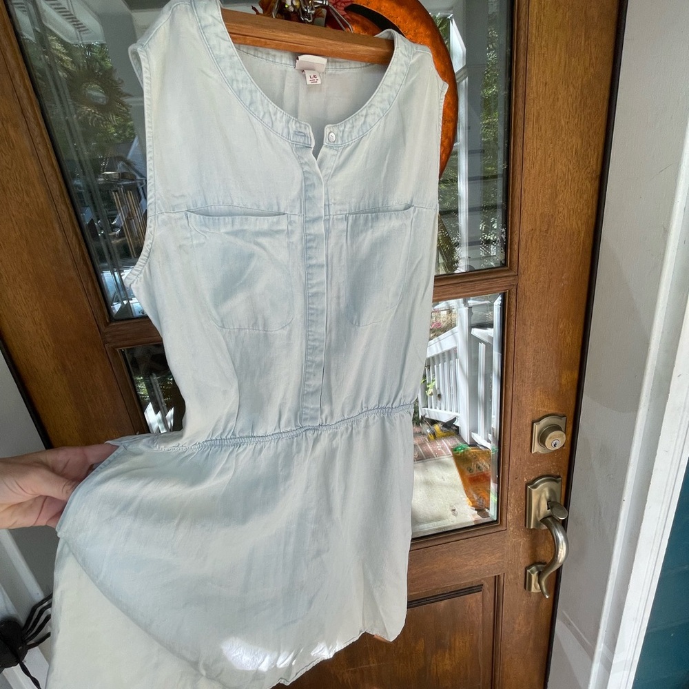 Merona Light Blue Button-Up Top
